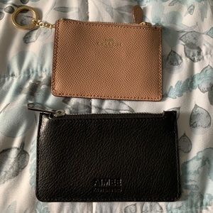 *SOLD* Two Leather Cardholders